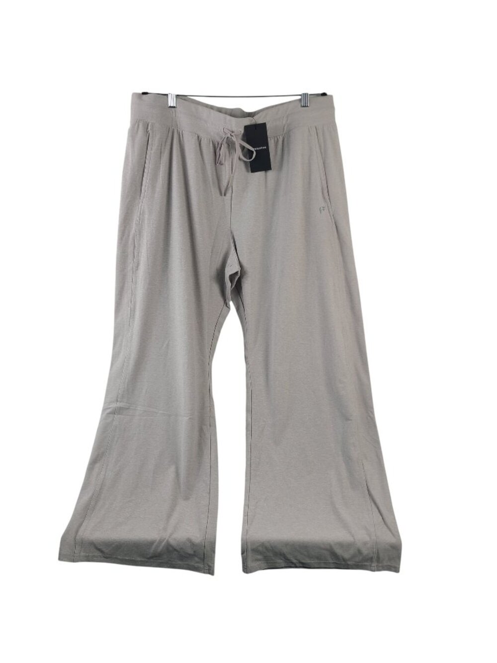 NEW Fabletics Cloud Jersey Wide-Leg Pants Light Sand Heather Sz XXL/1X Women's
